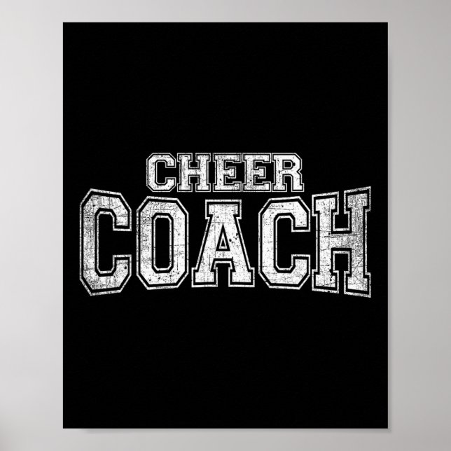 Cheer Coach Cheerleading Coaches Team Tee  Poster (Front)