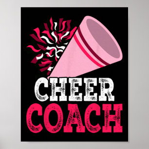 Cheer Coach Cheerleading Men Women Cheerleader Coa Poster