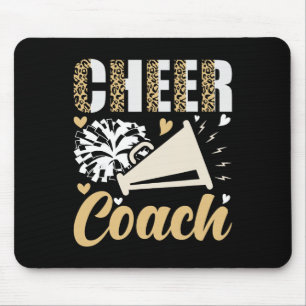 Cheer Coach Leopard Cheerleading Coach _1  Mouse Pad