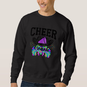 Cheer Coach Leopard Cheerleading Cute Cheer For Co Sweatshirt