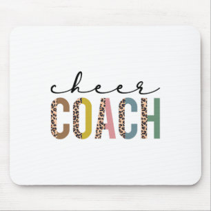 Cheer Coach Leopard Cheerleading Props Cute Cheer Mouse Pad