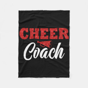 Cheer Coach Megaphone Cheerleading Coach  Fleece Blanket