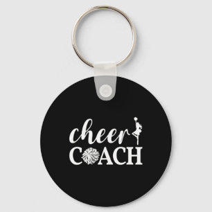 Cheer Coach Pom Pom Cheerleader Cheerleading Appre Key Ring