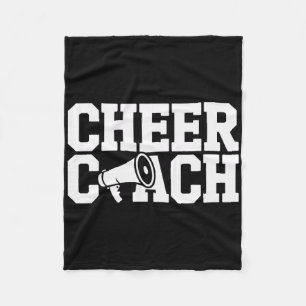 Cheer Coach Squad Leader Cheerleading Mentor Fleece Blanket