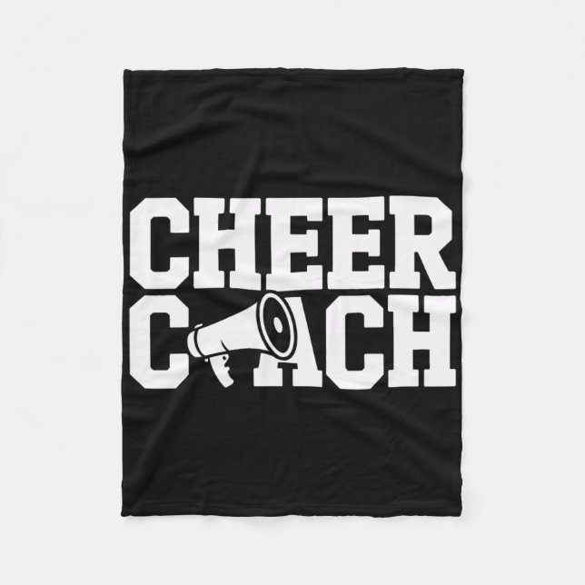 Cheer Coach Squad Leader Cheerleading Mentor  Fleece Blanket (Front)