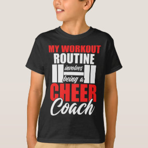 Cheer Coach Workout Cheerleading Cheering Team T-Shirt