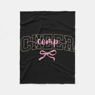 Cheer Comp Day Cheerleader Competition Day Coquett Fleece Blanket
