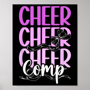 Cheer Comp Day Cheerleading Competition Day Cheerl Poster