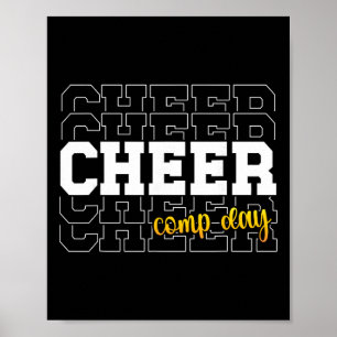 Cheer Comp Day Cheerleading Competition Day Cheerl Poster