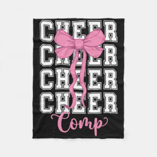 Cheer Comp Day Cheerleading Competition Day Coquet Fleece Blanket