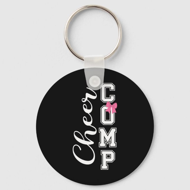 Cheer Comp Day Cheerleading Competition Day Coquet Key Ring (Front)