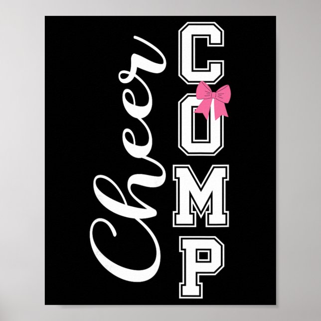 Cheer Comp Day Cheerleading Competition Day Coquet Poster (Front)