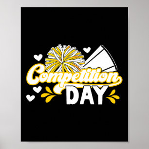 Cheer Competition Day Cheerleading Comp Day Cheerl Poster
