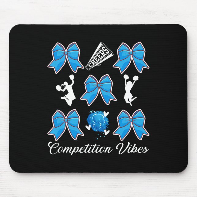 Cheer Competition Day Vibes Cheer Comp Day Cheerle Mouse Pad (Front)
