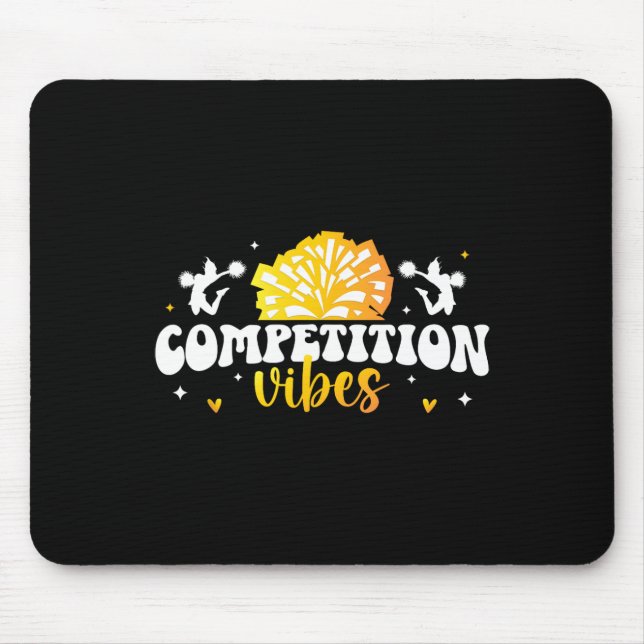 Cheer Competition Day Vibes Cheerleader Comp Day  Mouse Pad (Front)