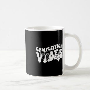 Cheer Competition Day Vibes Cheerleading Comp Day  Coffee Mug