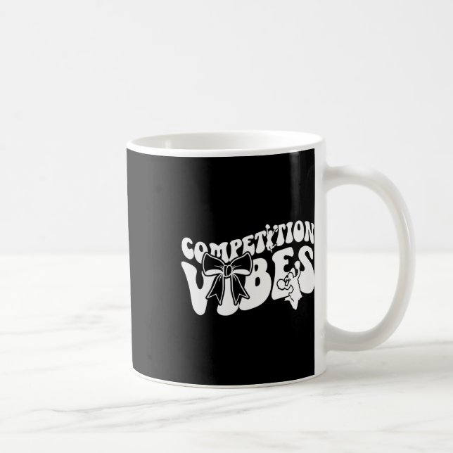 Cheer Competition Day Vibes Cheerleading Comp Day  Coffee Mug (Right)