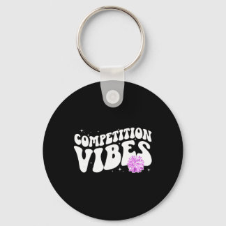 Cheer Competition Day Vibes Cheerleading Comp Day  Key Ring