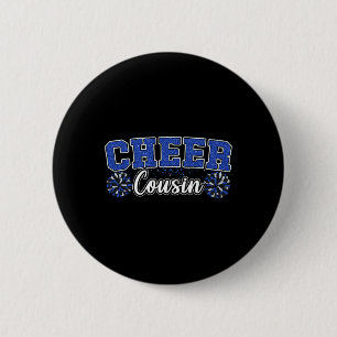 Cheer Cousin Blue My Favorite Cheerleader Calls Me 6 Cm Round Badge
