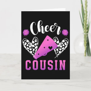 Cheer Cousin Cheerleading Cousin Of A Cheerleader Card
