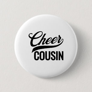 Cheer Cousin Cheerleading Matching Family 6 Cm Round Badge