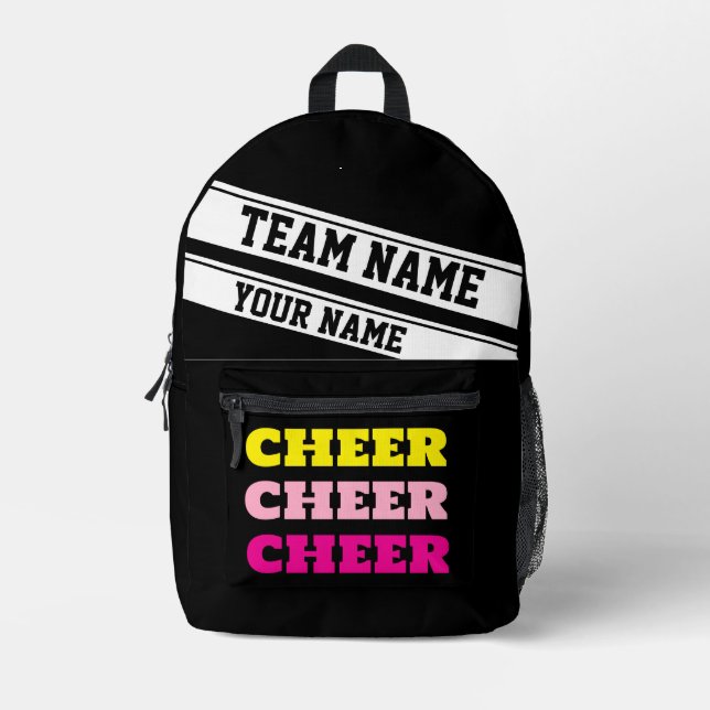 Cheer D backpacks cheerleading school personalised (Front)
