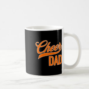 Cheer Dad Blue And Orange Cheerleading Matching Pa Coffee Mug