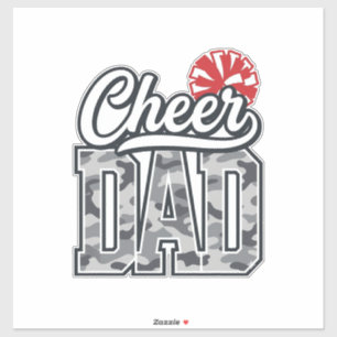 Cheer Dad Camo Pom Vintage Vector Design_1