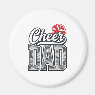 Cheer Dad Camo Pom Vintage Vector Design_1 Magnet