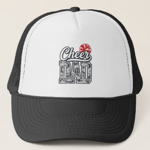 Cheer Dad Camo Pom Vintage Vector Design_1 Trucker Hat