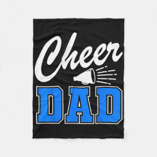 Cheer Dad Cheerleading Team Squad Cheerleader Fath Fleece Blanket