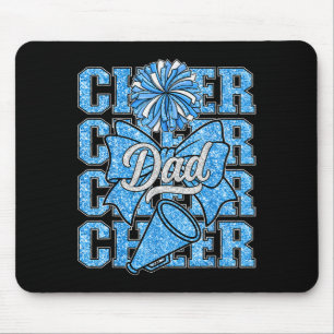 Cheer Dad Daddy Bow Srt Cheerleader Cheerleading B Mouse Pad