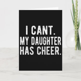 Cheer Dad Daughter Cheerleading Father's Day Cheer Card