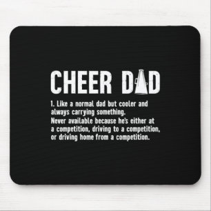 Cheer Dad Definition Dad Of A Cheerleader Father Mouse Pad