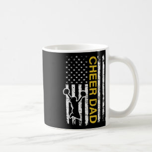 Cheer Dad Flag Yellow Cheerleading Coffee Mug
