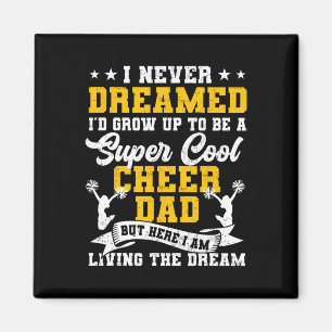 Cheer Dad Funny Cheerleader Dad Cheerleading Distr Magnet