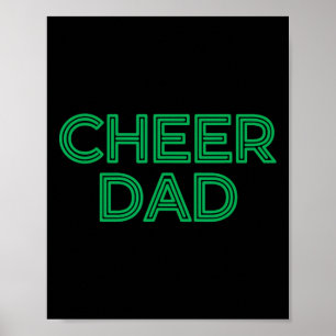 Cheer Dad Green Cheerleading _1  Poster