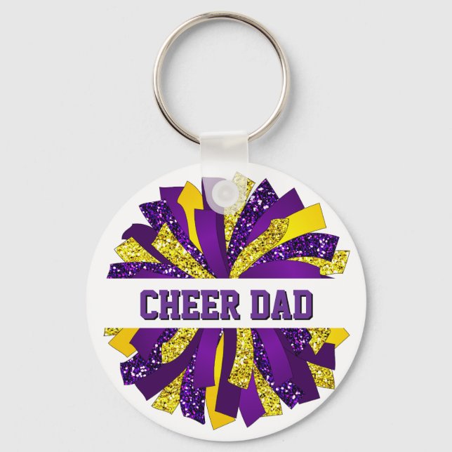 Cheer Dad  Key Ring (Front)