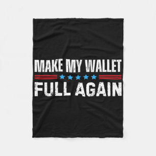 Cheer Dad Make My Wallet Full Again Cheerleading  Fleece Blanket