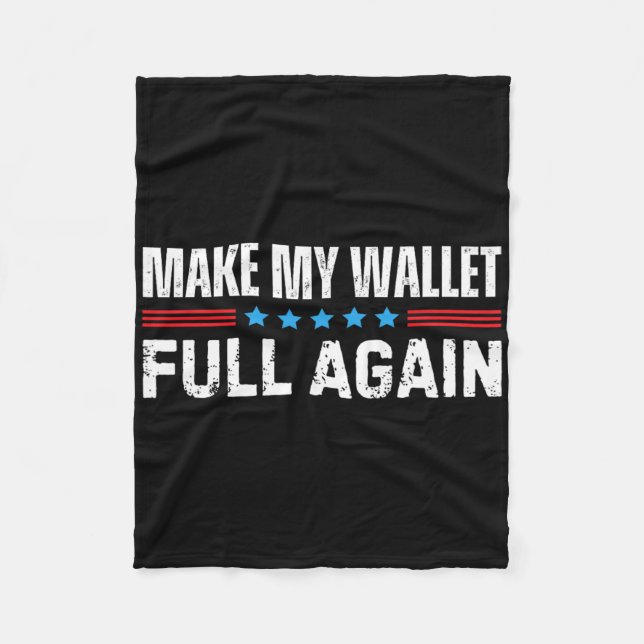 Cheer Dad Make My Wallet Full Again Cheerleading  Fleece Blanket (Front)