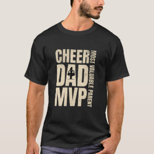 Cheer Dad MVP Cheerleading Father s Day Cheerleade T-Shirt