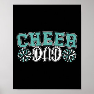 Cheer Dad My Favorite Cheerleader Calls Me Dad Tea Poster
