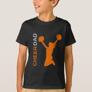 Cheer Dad Orange Cheerleading _1  T-Shirt