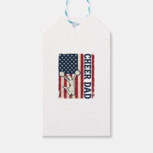 Cheer Dad Patriotic American Flag Vector Shirt Des Gift Tags