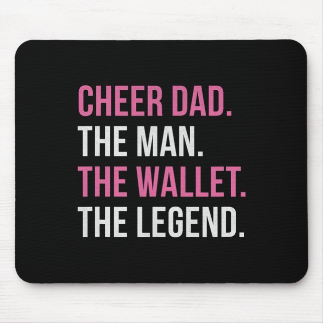 Cheer Dad Pink Cheerleading _4  Mouse Pad (Front)