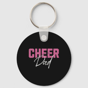 Cheer Dad Pink Cheerleading _5 Key Ring