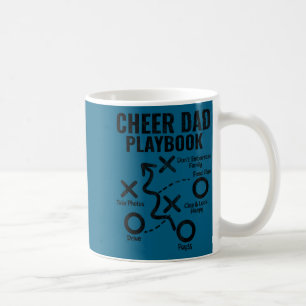 Cheer dad playbook funny proud cheerleading menChe Coffee Mug