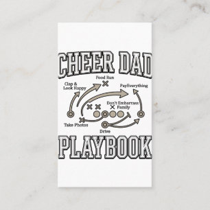 Cheer Dad Playbook Vintage Vector Shirt Design_1 Business Card
