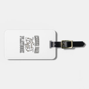 Cheer Dad Playbook Vintage Vector Shirt Design_1 Luggage Tag