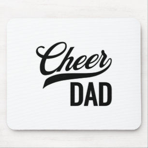 Cheer Dad Red And Black White Cheerleading Matchin Mouse Pad